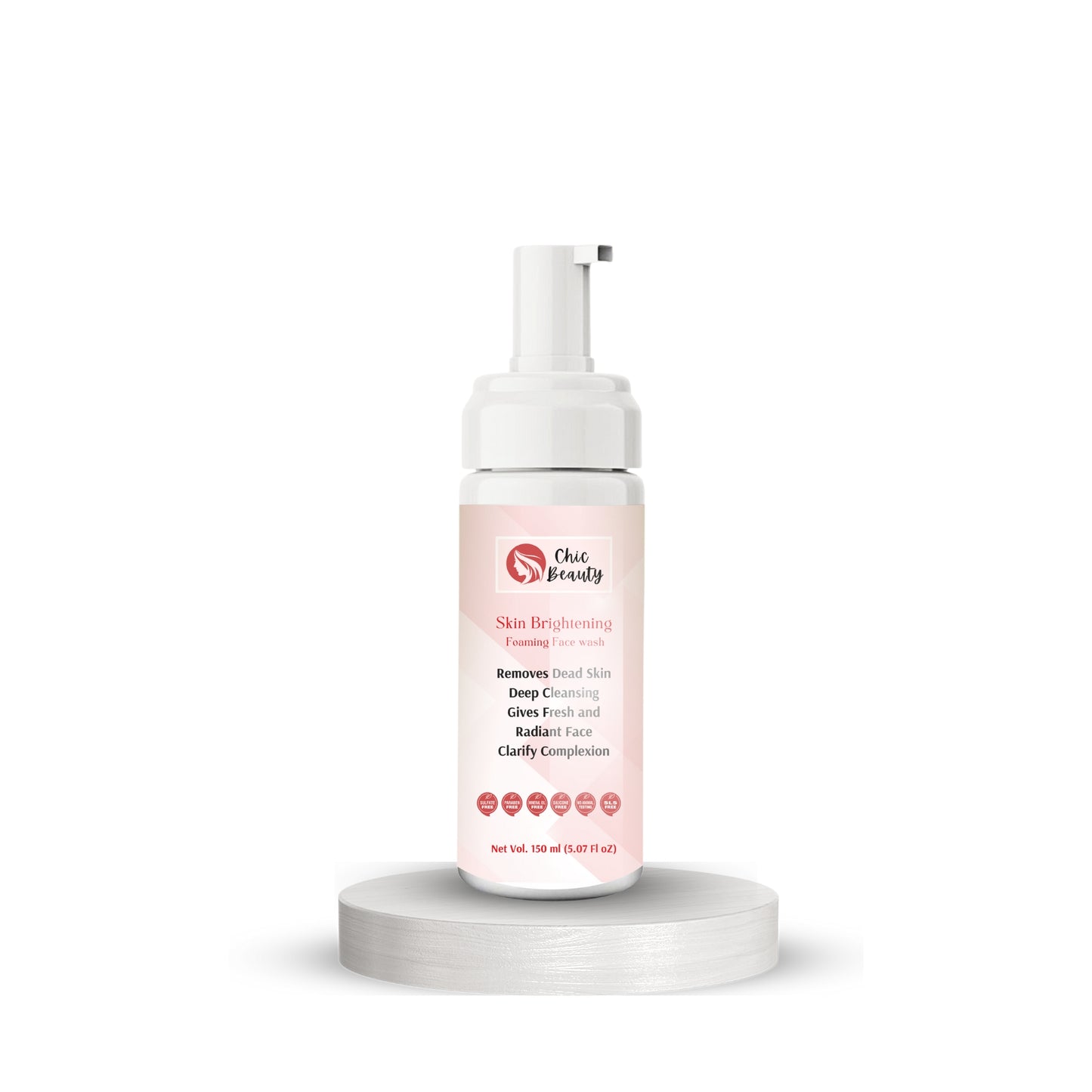 Chic Beauty Skin Brightening Foaming Face Wash 150ml Skin Brightening, Oil Control, Anti-acne & Pimples.